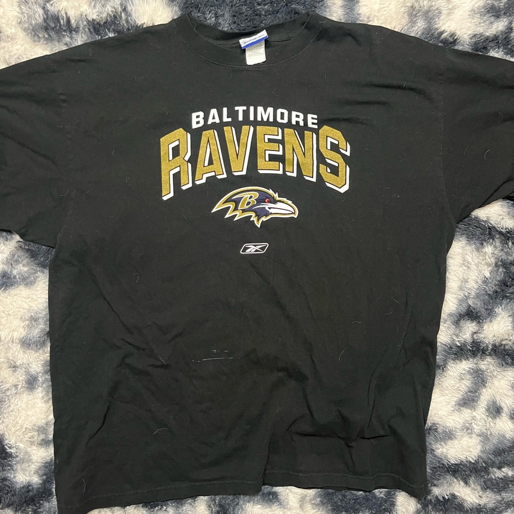 Reebok Black and Gold Baltimore Ravens Tee